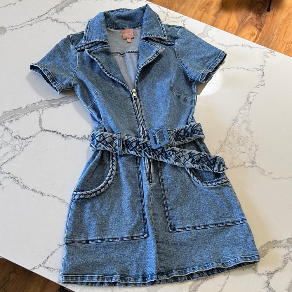 Show Me Your Mumu denim mini dress
